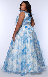 3 of 3 Sydneys Closet SC7404 Blue Floral