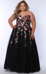 1 of 3 Sydneys Closet SC7407 Black Floral