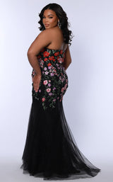 2 of 2 Sydneys Closet SC7408 Black Floral