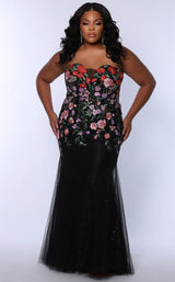 1 of 2 Sydneys Closet SC7408 Black Floral