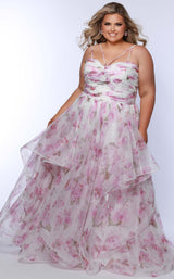1 of 3 Sydneys Closet SC7418 Pink Floral