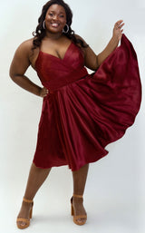 2 of 4 Sydneys Closet SC8124 Burgundy