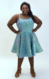 1 of 4 Sydneys Closet SC8125 Iridescent Blue