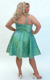 3 of 4 Sydneys Closet SC8125 Iridescent Green