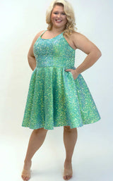 2 of 4 Sydneys Closet SC8125 Iridescent Green