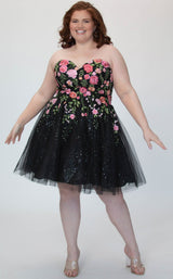 4 of 7 Sydneys Closet SC8137 Black Floral