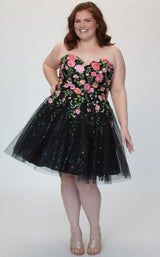 2 of 7 Sydneys Closet SC8137 Black Floral