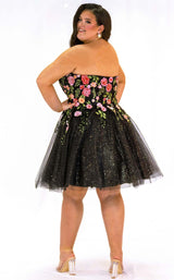 6 of 7 Sydneys Closet SC8137 Black Floral