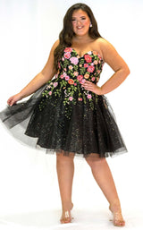 1 of 7 Sydneys Closet SC8137 Black Floral