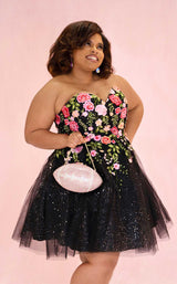 5 of 7 Sydneys Closet SC8137 Black Floral