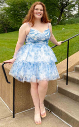 6 of 9 Sydneys Closet SC8151 Blue Floral