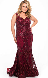 2 of 6 Sydneys Closet TE2051 Crimson