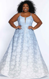 1 of 2 Sydneys Closet TE2111 Ombre-Sky