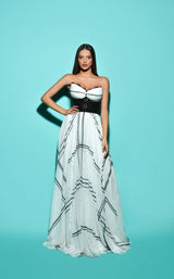 1 of 3 Tarik Ediz 53152 Ivory/Black