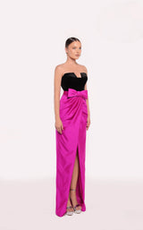 1 of 5 Tarik Ediz 98792 Black/Fuchsia