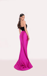 2 of 2 Tarik Ediz 98793 Black/Fuchsia
