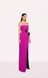2 of 4 Tarik Ediz 98795 Orchid/Black