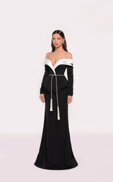 1 of 2 Tarik Ediz 98841 Black/Ivory