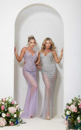 4 of 8 Terani 241P2071 Lavender, Gunmetal