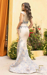 5 of 5 Terani 242E3137 Denim-Champagne