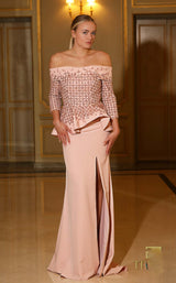 1 of 2 Terani 242M3301 Dark-Blush