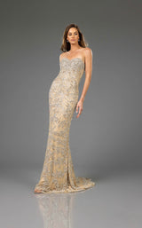 2 of 4 Terani 251GL4346 Silver/Nude