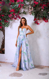 1 of 3 Terani 251P4142 Ivory Multi