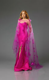 1 of 2 Terani 251P4397 Fuchsia