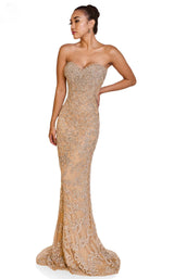 1 of 4 Terani 251GL4346 Silver/Nude