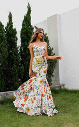 2 of 3 Terani 251p4378 Ivory Multi