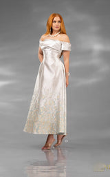 1 of 2 Terani 252C5508 Silver-Light Green