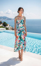 1 of 2 Terani 261C6642 Green Multi