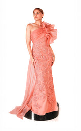 1 of 2 Terani 261M6464 Peach