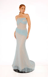 1 of 4 Terani 261P6101 Tiffany/Nude