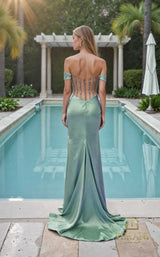 2 of 4 Terani 261P6116 Pistachio/Nude