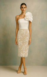 1 of 4 Terani 261C5029 Ivory/Nude