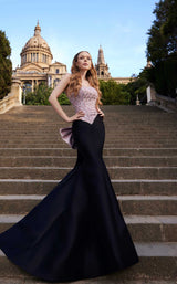 1 of 2 Terani 261P6040 Blush/Black