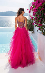 2 of 2 Terani 261P6564 Fuchsia