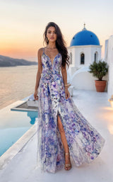 1 of 2 Terani 261P6697 Blue/Purple