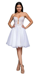1 of 4 Terani 1811P5100 Ivory/Nude