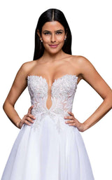 2 of 4 Terani 1811P5100 Ivory/Nude