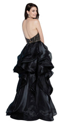 11 of 12 Terani 1811P5703 Black-Nude