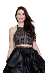 6 of 12 Terani 1811P5703 Black-Nude