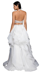 9 of 12 Terani 1811P5703 Ivory/Nude
