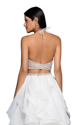 10 of 12 Terani 1811P5703 Ivory/Nude
