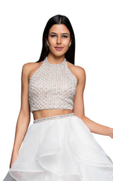 2 of 12 Terani 1811P5703 Ivory/Nude
