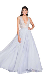 1 of 3 Terani 1811P5814 Silver/Nude