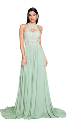 1 of 4 Terani 1812P5393 Moss-Green