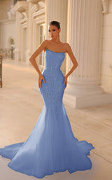 3 of 6 Tina Holly Couture TK807 Blue-Blossom