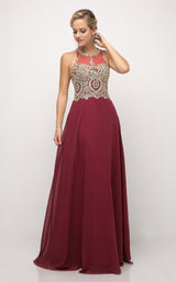 2 of 7 Cinderella Divine UJ0120 Burgundy/Gold
